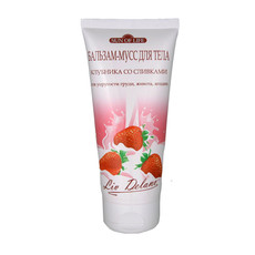 Бальзам-мусс для тела Клубника со сливками для упругости груди, живота, ягодиц «Sun of life» Liv Delano