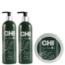 Восстанавливающий набор для волос с маслом чайного дерева CHI Tea Tree (CHITTC25 Кондиционер для волос 739 мл + CHITTS25 Шампунь для волос 739 мл + CHITTM8 Восстанавливающая маска для волос 237 мл) набор без коробки