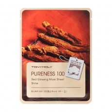 Тканевая маска для лица с экстрактом красного женьшеня Tony Moly PURENESS 100 Red Ginseng MASK SHEET (3шт) 