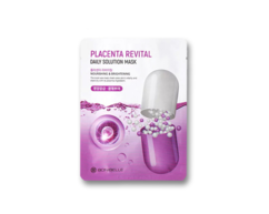 Маска тканевая питательная Placenta Revital Daily Solution Mask с плацентой BONIBELLE 