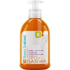 Мыло жидкое серное антибактериальное для лица и тела Barwa Siarkowa