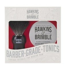 Набор для бритья Hawkins & Brimble Shaving Gift Set (Помазок, крем для бритья)
