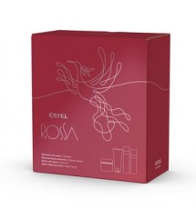 Набор парфюмерных компаньонов ESTEL ROSSA (шампунь, бальзам-маска, масло для душа, крем-суфле для тела)