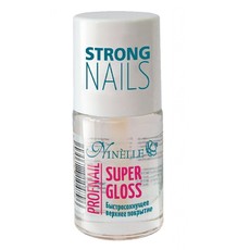 Быстросохнущее верхнее покрытие SUPER GLOSS PROFNAIL Ninelle