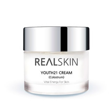 Осветляющий крем для лица Youth 21 Cream (Colostrum) REAL SKIN 