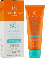 Крем для лица и тела солнцезащитный водорезистентный для гиперчувствительной кожи Active Protection Sun Cream/ Hyper – Sensitive Skins SPF 50+, 100мл COLLISTAR 