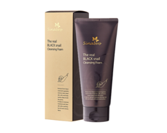 Пенка для умывания с экстрактом настоящей Черной улитки The real BLACK snail Cleansing Foam SINABRO