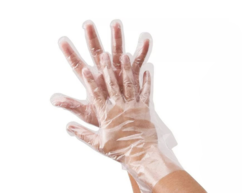 Перчатки одноразовые полиэтиленовые разм. "М", "L" ЧИСТОВЬЕ (Россия)