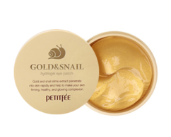 Гидрогелевые патчи для глаз ЗОЛОТО/УЛИТКА Gold/Snail Hydrogel Eye Patch PETITFEE