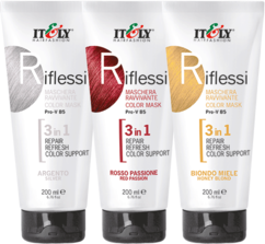 Оттеночная восстанавливающая маска для поддержания цвета и восстановления волос Riflessi Itely