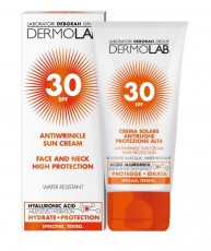 Солнцезащитный крем для лица и шеи против морщин DERMOLAB ANTIWRINKLE SUN CREAM FACE AND NECK HIGH PROTECTION SPF 30 Deborah Milano 