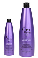 Кондиционер с кератином, микрочастицами золота и сапфира для светлых и обесцвеченных волос Oro Therapy 24k Zaffiro Puro Fanola