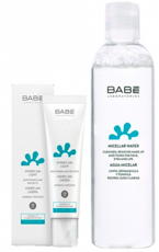 Набор "Увлажнение и защита" Мицеллярная вода 250мл+Увлажняющий лёгкий крем SPF 20 50мл MOISTURISE AND PROTECT PACK micellar water + hydro 24 light spf20 LABORATORIOS BABE