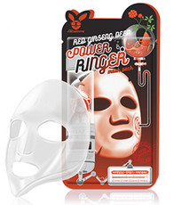 Тканевая омолаживающая маска с женьшенем ELIZAVECCA Red Ginseng Deep Power Ringer Mask Pack