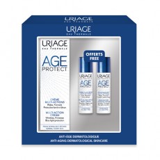 Набор AGE PROTECT COFFR (Крем дневной 40 мл+сыворотка 10 мл+крем-детокс ночной 10 мл, 1 уп.) Uriage 