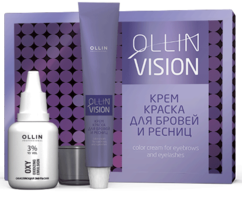 Крем-краска для бровей и ресниц (набор) OLLIN Vision
