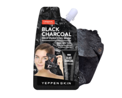 Маска-пленка угольная для глубокого очищения лица Black Charcoal Deep Purifying Mask YEPPEN SKIN