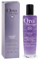 Флюид с микрочастицами золота и сапфира для блеска светлых и обесцвеченных волос Oro Therapy 24k Zaffiro Puro Fanola
